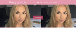 Desktop Screenshot of makeupbymindie.com